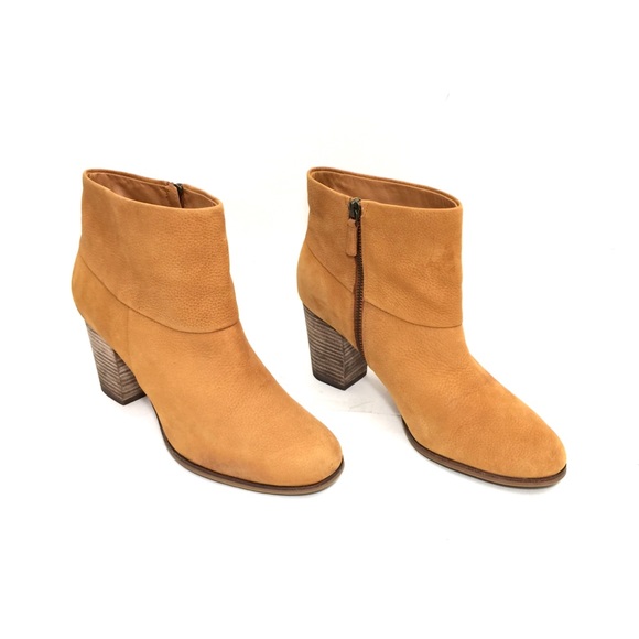 Cole Haan Camel Nubuck Zip Up Ankle Boots - Picture 1 of 8